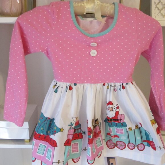 Eleanor Rose Girl's Holiday Christmas Tunic Top Size 6-7 EUC - Picture 2 of 5